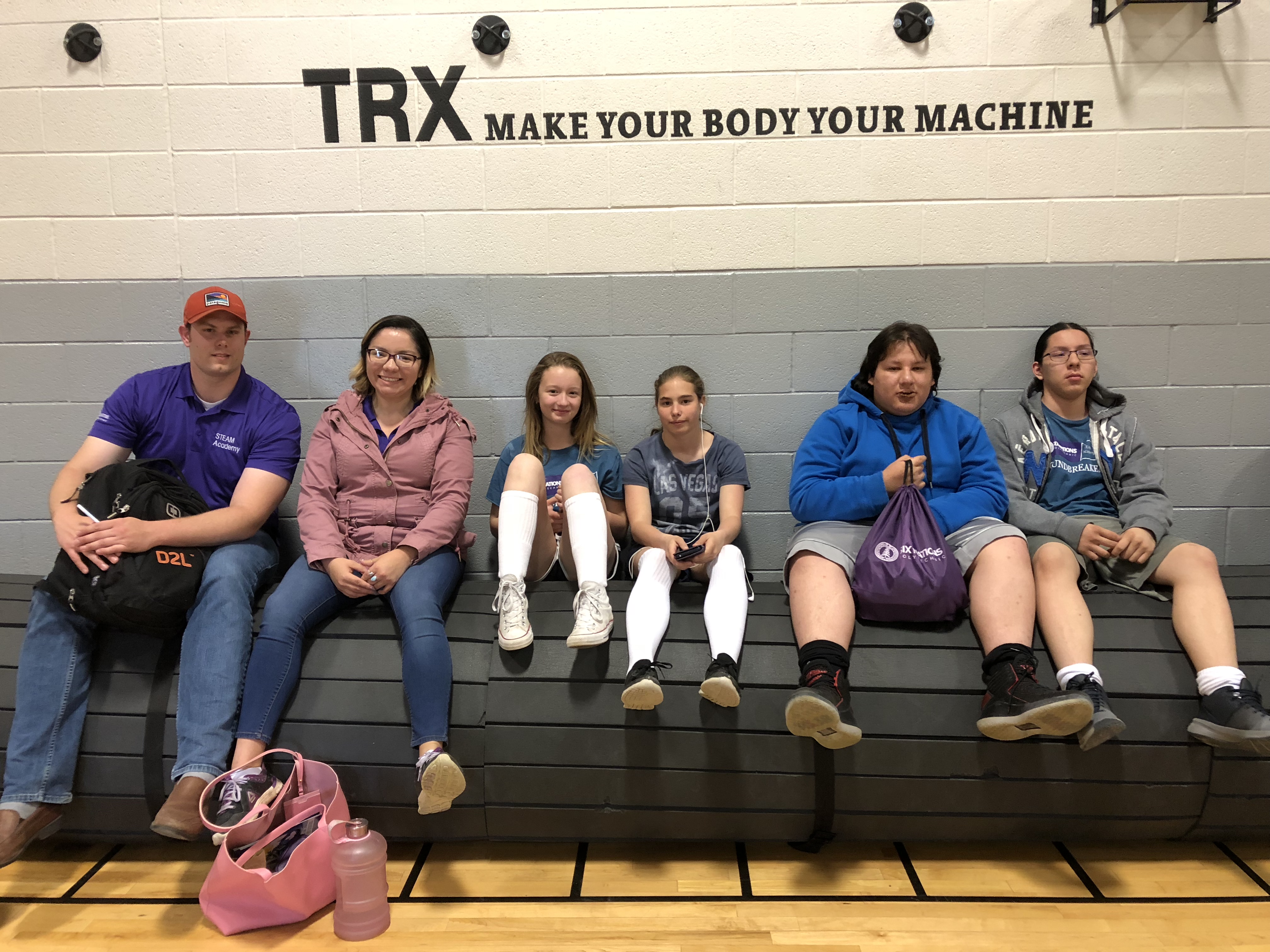 STEAM Academy power lifters