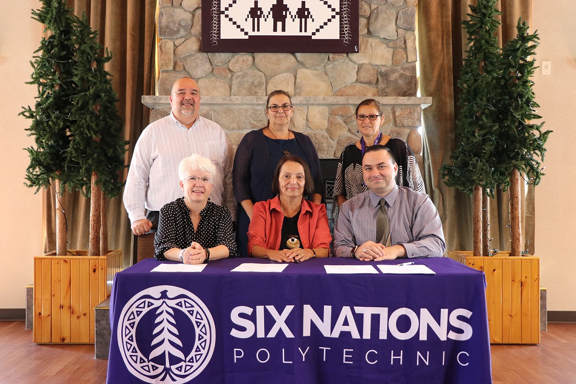 Canadore and Six Nations Polytechnic staff sign agreement