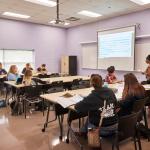students seated in classroom