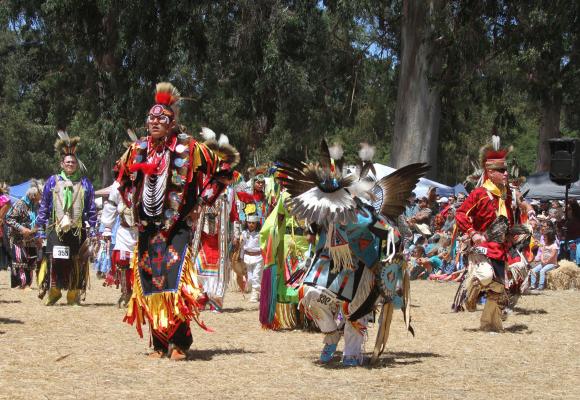 powwow dancers
