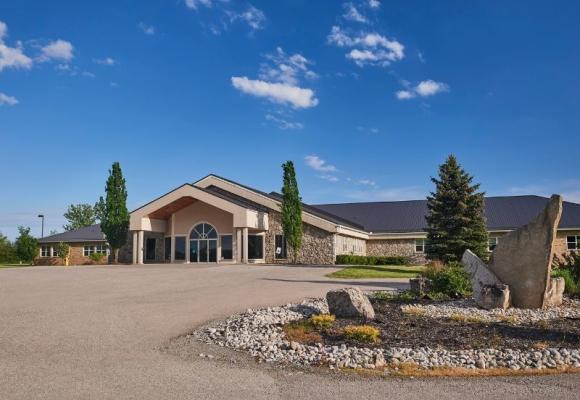 front of six nations campus building