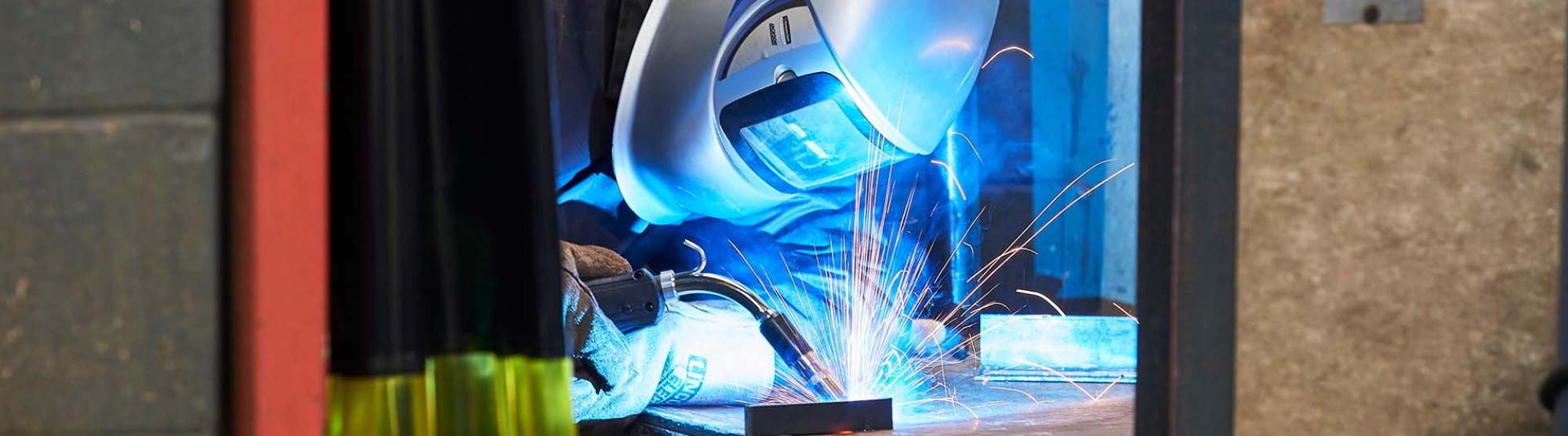 Welding students