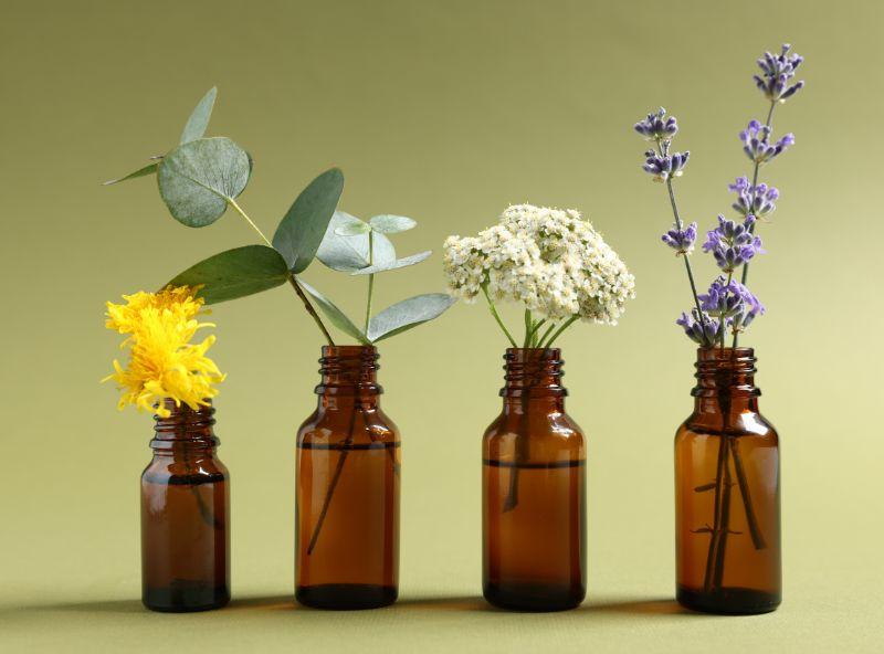 essential oil bottles