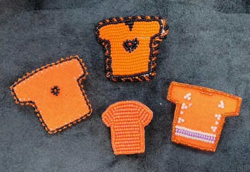 beaded orange shirts