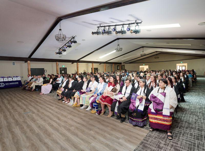 audience at a graduation